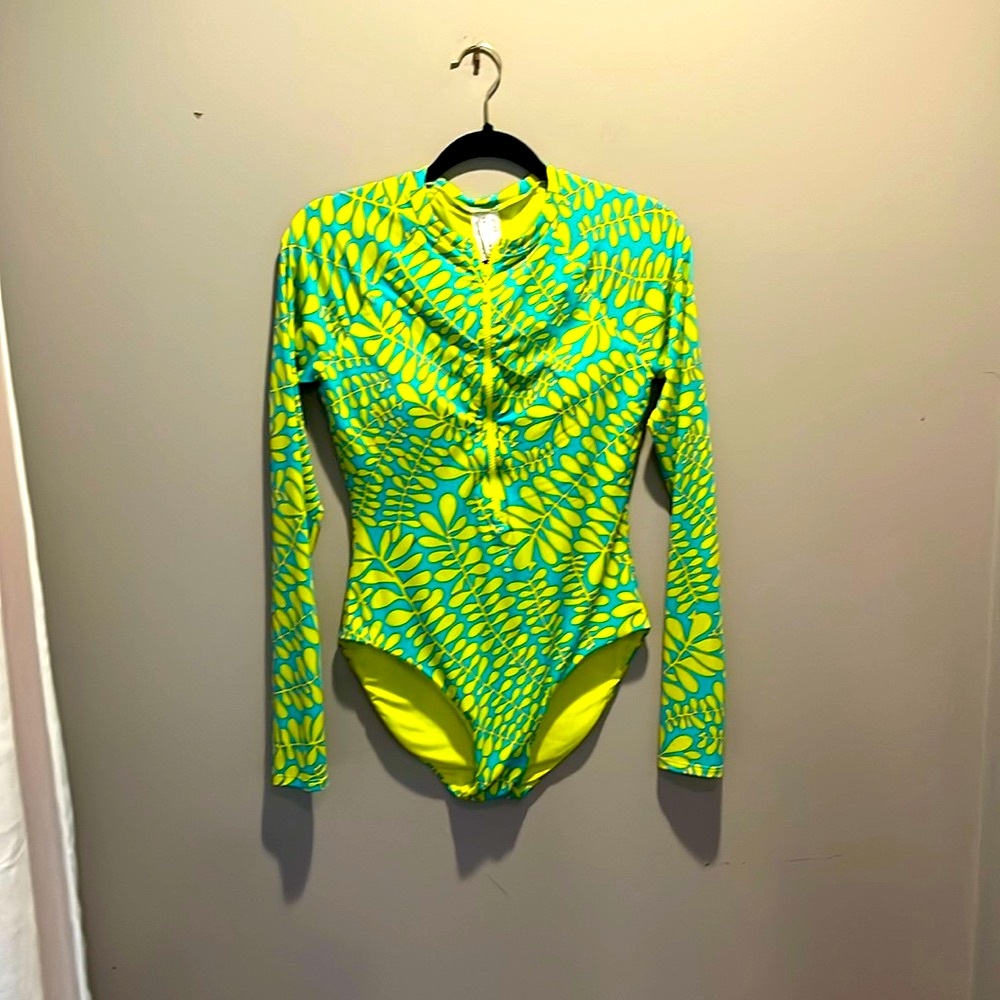 Trina Turk Longsleeve Swimsuit and matching pants - Picture 2 of 11